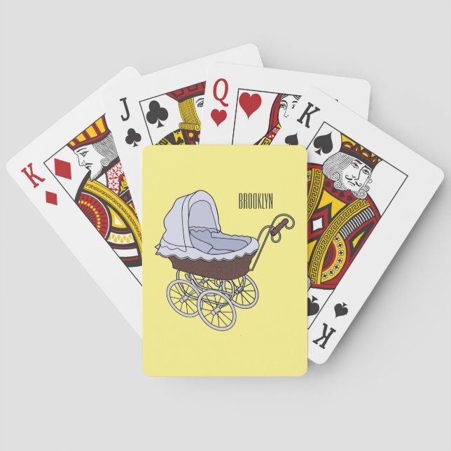Baraja De Cartas Ilustracion personalizado de Stroller (Reverso)