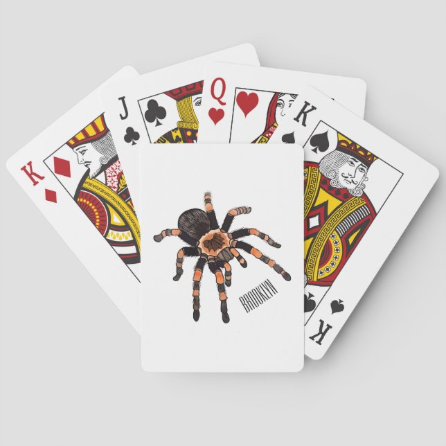 Baraja De Cartas Ilustracion personalizado de Tarantula