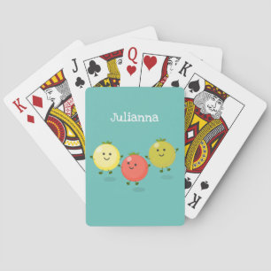 Baraja De Cartas Ilustracion personalizado de tomates de cerezo