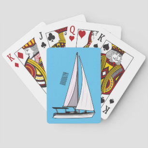 Baraja De Cartas Ilustracion personalizado de velero