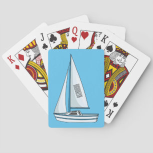 Baraja De Cartas Ilustracion personalizado de velero