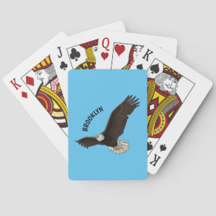 Baraja De Cartas Ilustracion personalizado del águila calva