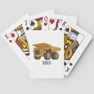 Baraja De Cartas Ilustracion personalizado del camión de altura