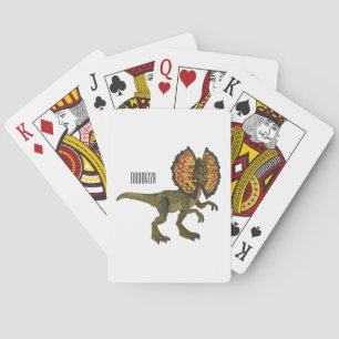 Baraja De Cartas Ilustracion personalizado Dilophosaurus