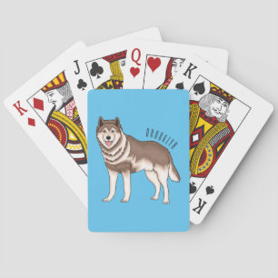 Baraja De Cartas Ilustracion personalizado husky siberiano
