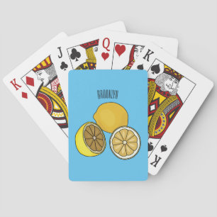 Baraja De Cartas Ilustracion personalizado limón