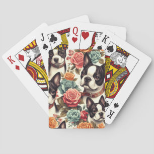 Baraja De Cartas Ilustracion Terrier de Boston