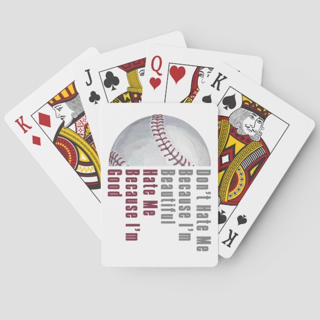 Baraja De Cartas Im Beautiful Im Good Baseball (Reverso)