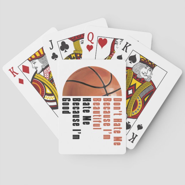 Baraja De Cartas Im Beautiful Im Good Basketball (Reverso)