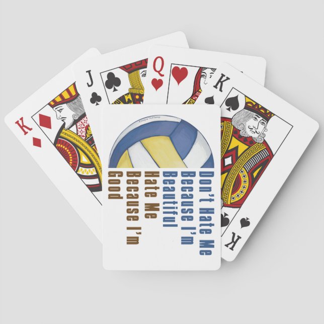 Baraja De Cartas Im Beautiful Im Good Volleyball (Reverso)