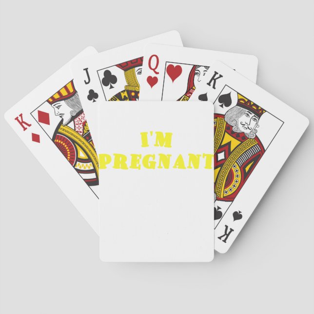 Baraja De Cartas Im Pregnant (Reverso)