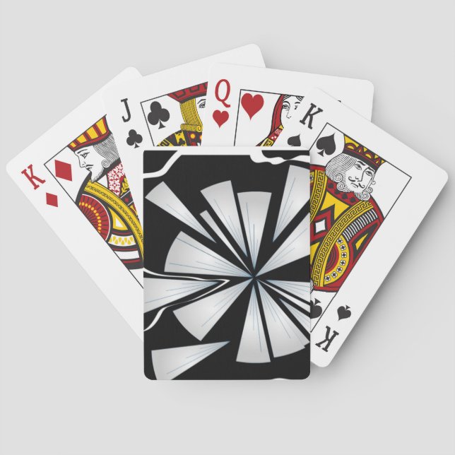 Baraja De Cartas Imagen digital "destrozada" de vidrio destrozado (Reverso)