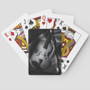 Baraja De Cartas Imagen en blanco y negro de una viola