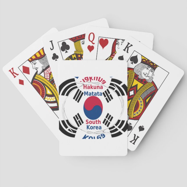 Baraja De Cartas Imagen impresa/gráfica de la bandera nacional de C (Reverso)