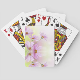 Baraja De Cartas Imagen personalizada y acuarela de flor rosa