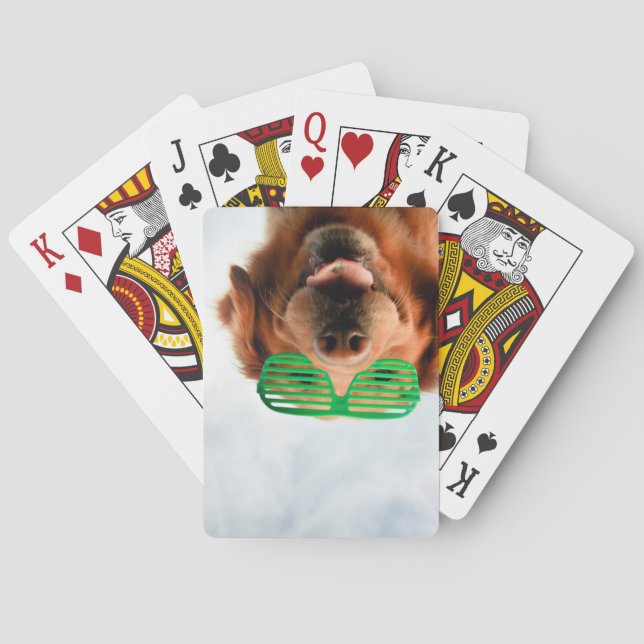 Baraja De Cartas Imágenes de Getty | Perro con gafas (Reverso)