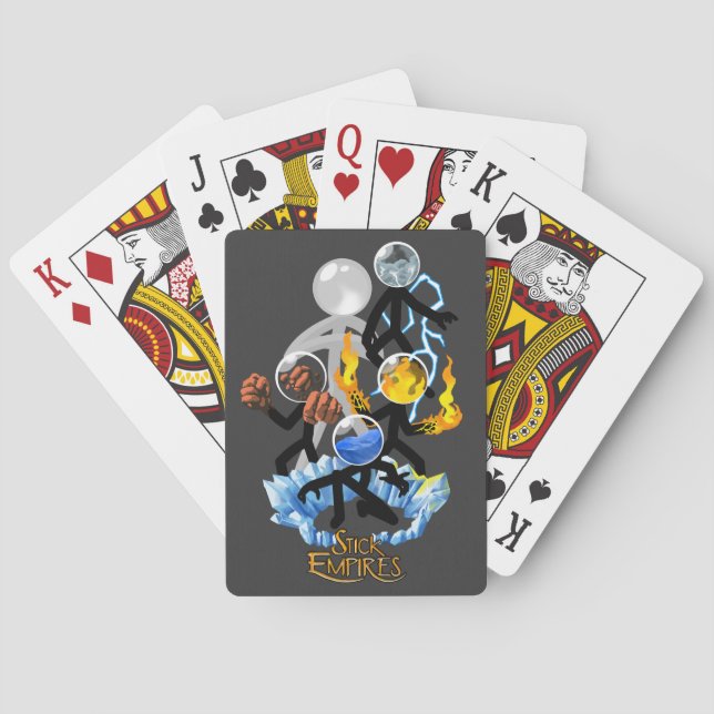 Baraja De Cartas Imperio de palos - Imperio elemental (Reverso)