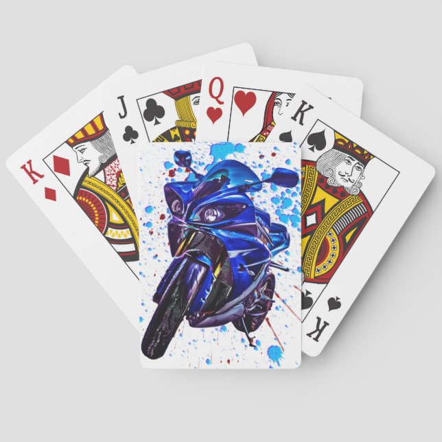 Baraja De Cartas Impresión artística de Yamaha YZF R1 (Reverso)