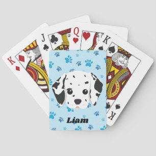 Baraja De Cartas Impresión Dalmatiana de Blue Paw personalizada