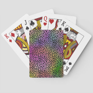 Baraja De Cartas Impresión de animales arco iris