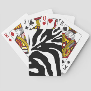 Baraja De Cartas Impresión de animales de banda de cebra