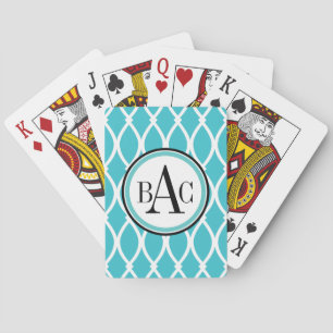 Baraja De Cartas Impresión de Aqua Monogrammed Barcelona