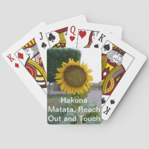 Baraja De Cartas Impresión de arte de girasol