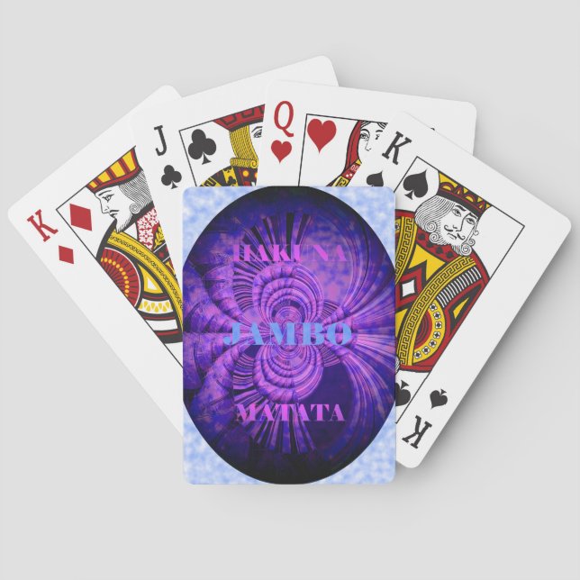 Baraja De Cartas Impresión de arte de Hakuna Cósmica (Reverso)