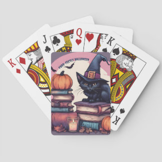 Baraja De Cartas Impresión de arte digital de fantasía de Halloween