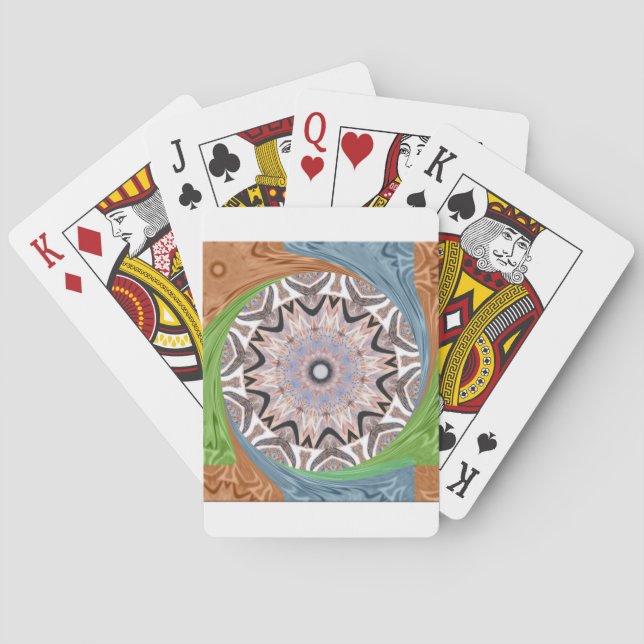 Baraja De Cartas Impresión de arte improvisado en África (Reverso)