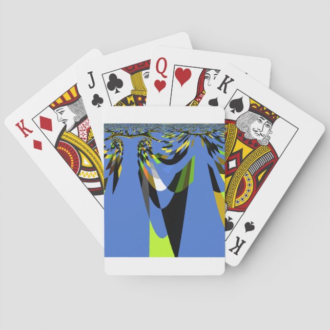 Baraja De Cartas Impresión de dibujos animados con motivos tribales (Reverso)