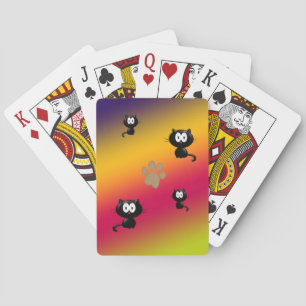 Baraja De Cartas Impresión de gatos y trajes