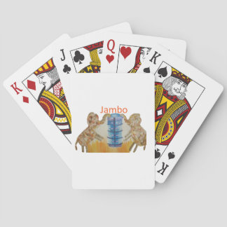 Baraja De Cartas Impresión de Jambo Jumbo African Kids Elephants