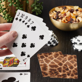 Baraja De Cartas Impresión de jirafa marrón