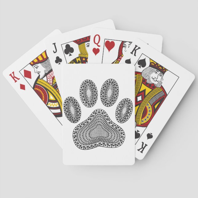 Baraja De Cartas Impresión de la barra de lápiz abstracta (Reverso)