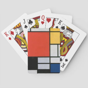 Baraja De Cartas Impresión de la composición de Piet Mondrian en ro