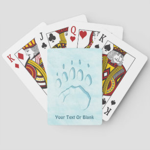 Baraja De Cartas Impresión de la hoja de oso polar