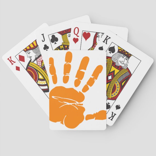 Baraja De Cartas Impresión de mano (Reverso)