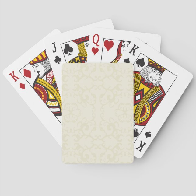 Baraja De Cartas Impresión de patrones de cosecha clásicos sutiles  (Reverso)