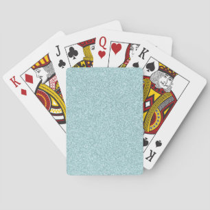 Baraja De Cartas Impresión de Purpurina azul bebé