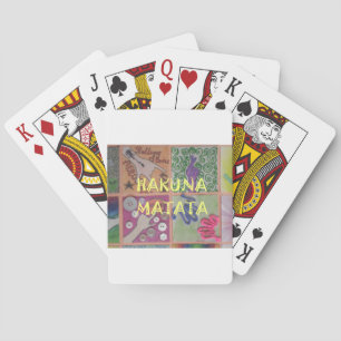 Baraja De Cartas Impresión de Rótulo Hakuna Matata