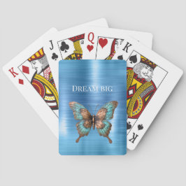 Baraja De Cartas Impresión de serpientes de plata Aqua