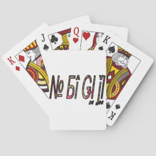 Baraja De Cartas Impresión de texto bigiji