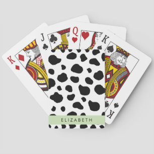 Baraja De Cartas Impresión de vaca, Cuadros De Vaca, Blanco Y Negro