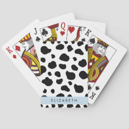 Baraja De Cartas Impresión de vaca, Cuadros De Vaca, Blanco Y Negro