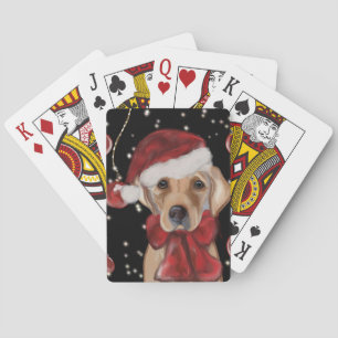 Baraja De Cartas Impresión en lienzo de Labrador Retriever