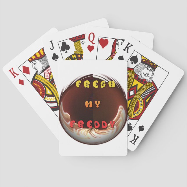 Baraja De Cartas Impresión fresca de mi Freddy Art (Reverso)
