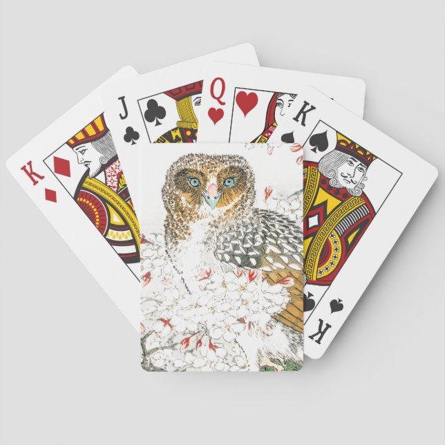 BARAJA DE CARTAS IMPRESIÓN JAPONESA DE BICICLETAS DE OWL (Reverso)