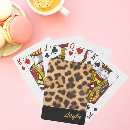 Baraja De Cartas Impresión Leopard personalizada