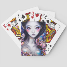 Baraja De Cartas Impresionante Chica japonés: Fantasía gótica